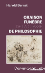 Oraison funbre de la classe de philosophie