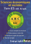 Sciences conomiques et sociales Term ES obl. & sp.